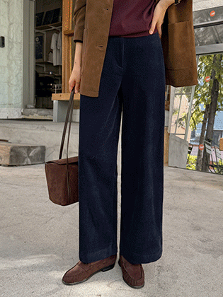 バレルコーデュロイワイドパンツ