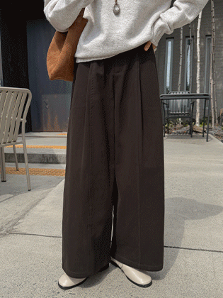 ハーバーピンタックワイドパンツ