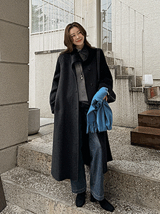 セルベルハンドメイドウールロングコート